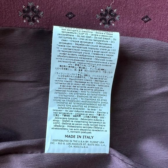 Women's Beatrice B. Italy Maroon Blazer, Size US 12, NWOT - Picture 11 of 11